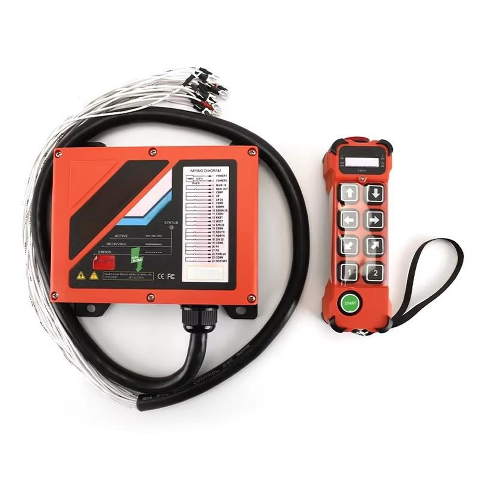 Kran Drahtlose Steuerung Doppel Geschwindigkeit Wasserdicht Schalter DC 12v 24v Wasser-und Staubdicht Industrielle Fernbedienung für Heckklappe(2T+1R110-460V)
