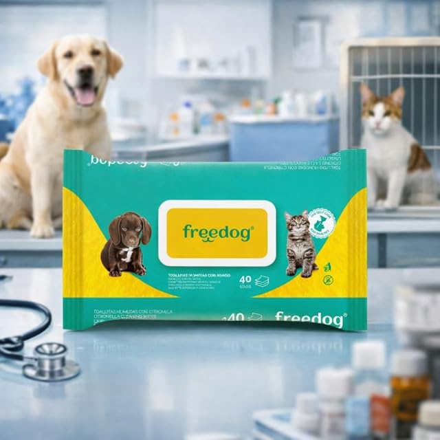 Foto 2 de 7 de Freedog Pack 4 Toallitas Humedas Esencia Mango - Toallitas - Toallitas Perro