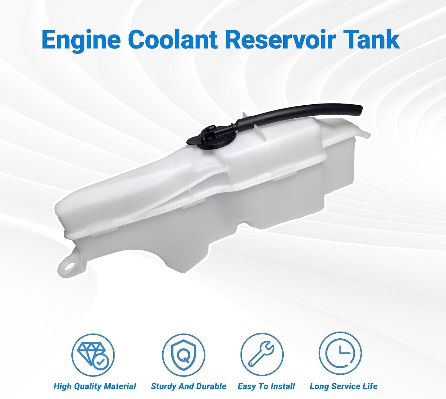 164700V020 Engine Coolant Expansion Reservoir Tank with Cap Compatible with Toyota Avalon 2013-2018, Camry 2012-2017, Lexus ES350 2016-2018 Radiator Reservoir Tank Replaces TO3014135 164700-V020