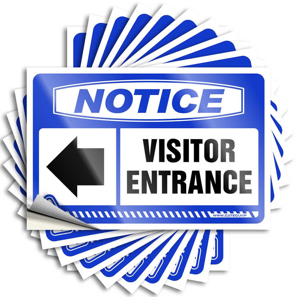 Decals Bar Man Cave Decor | Glitter Decor Notice Visitor Entrance [Left Arrow] for Racing(6X9CM)