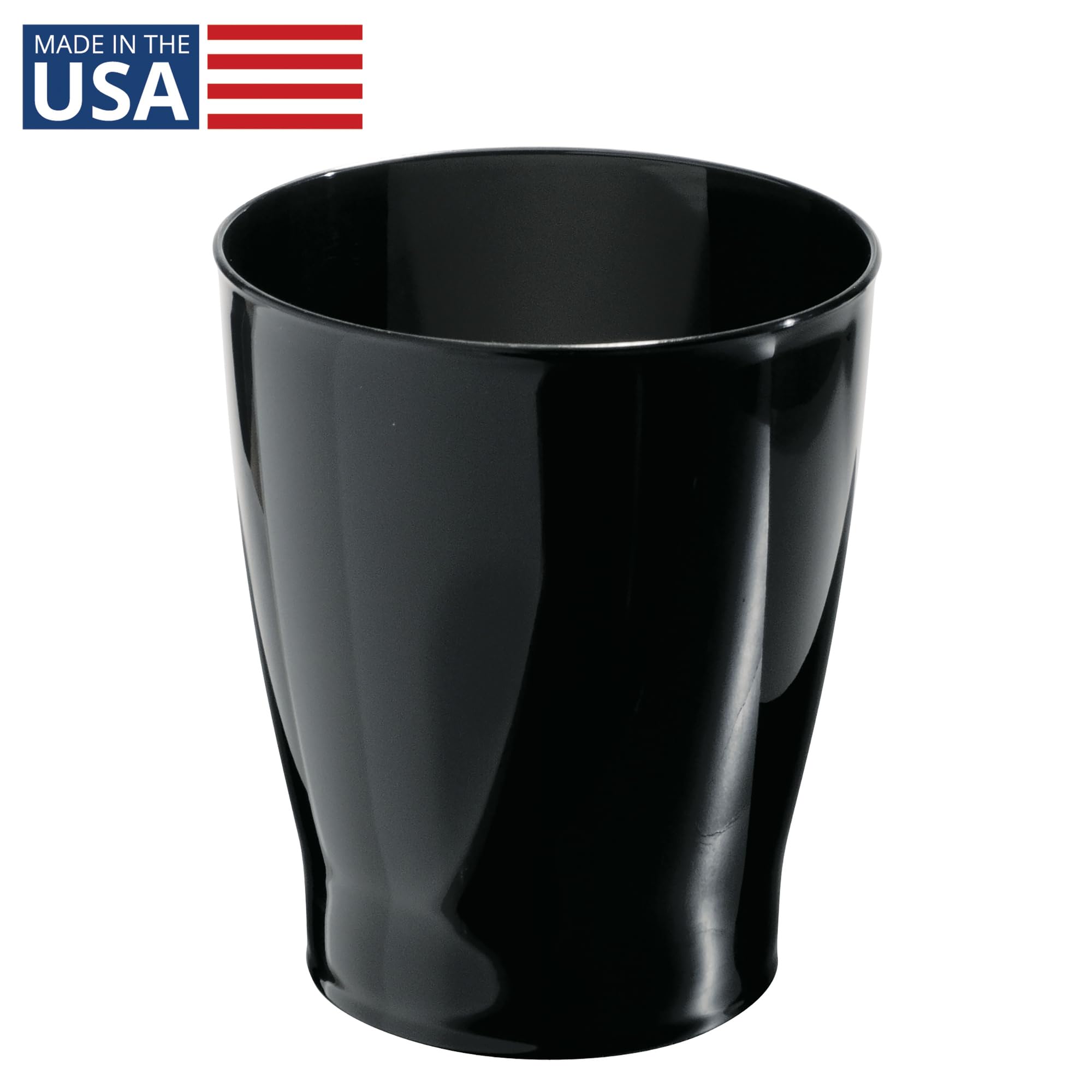 Amazon.com: iDesign Small Round Bathroom Trash Can - Ideal for