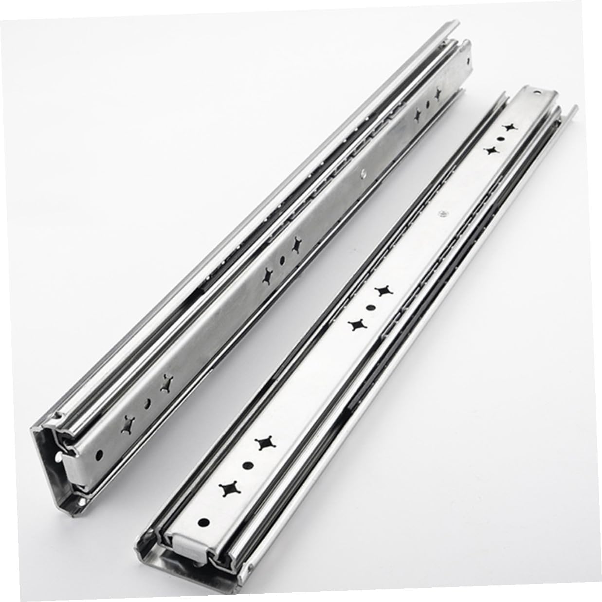 TIDTALEO Heavy Duty Drawer Slides Full Extension 14-inch Metal Ball Bearing Rails Side Mount Self-Locking Drawer Slides Replacement for Furniture Cabinets 2pcs 250lb Capacity