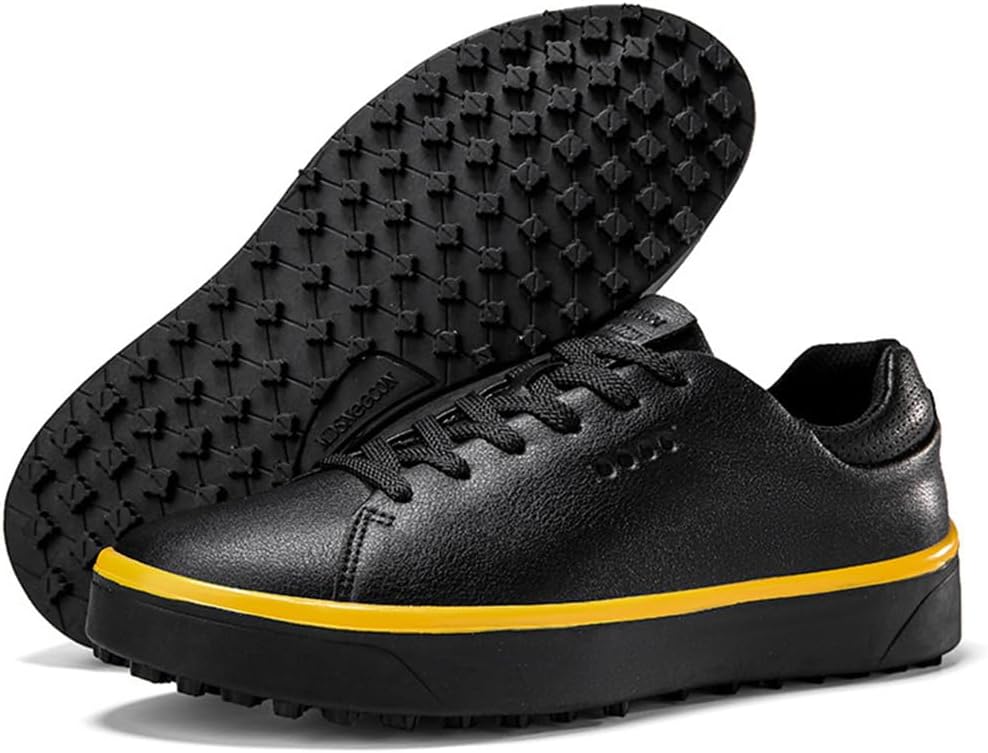DAMANDO Spikeless Golf Shoes for Ladies Water-Resistant Trainers Non-Slip Lightweight Breathable Golfing Footwear