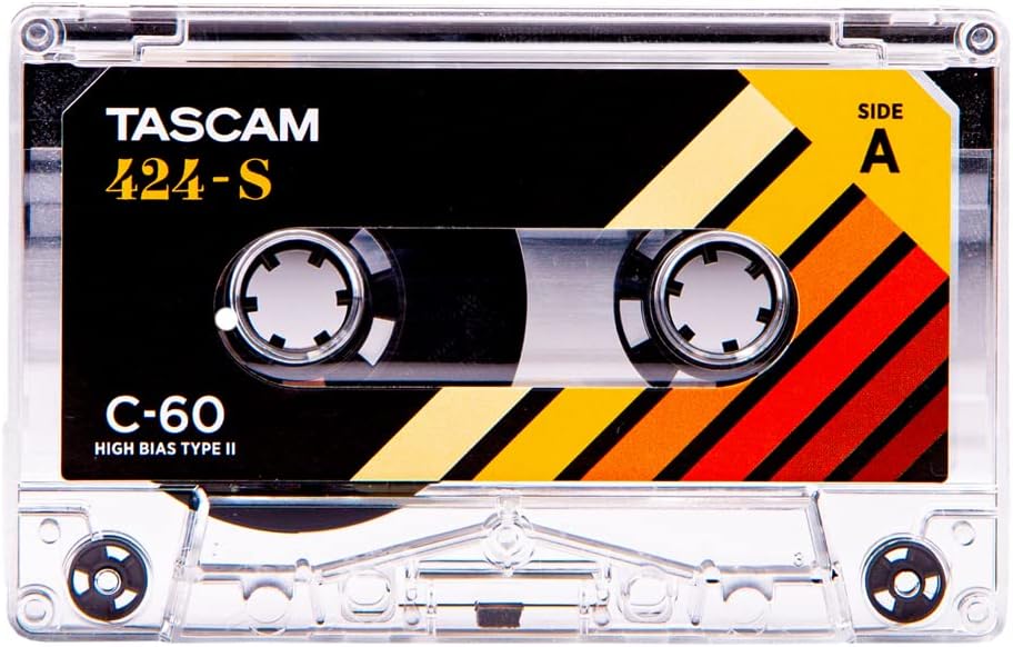 Tascam 424-S C-60 Cassette Tape- 60 Minute Recording Time, High Bias Type II