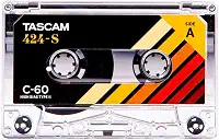 Tascam Fita cassete 424-S C-60 - Tempo de gravação de 60 minutos, viés alto tipo II
