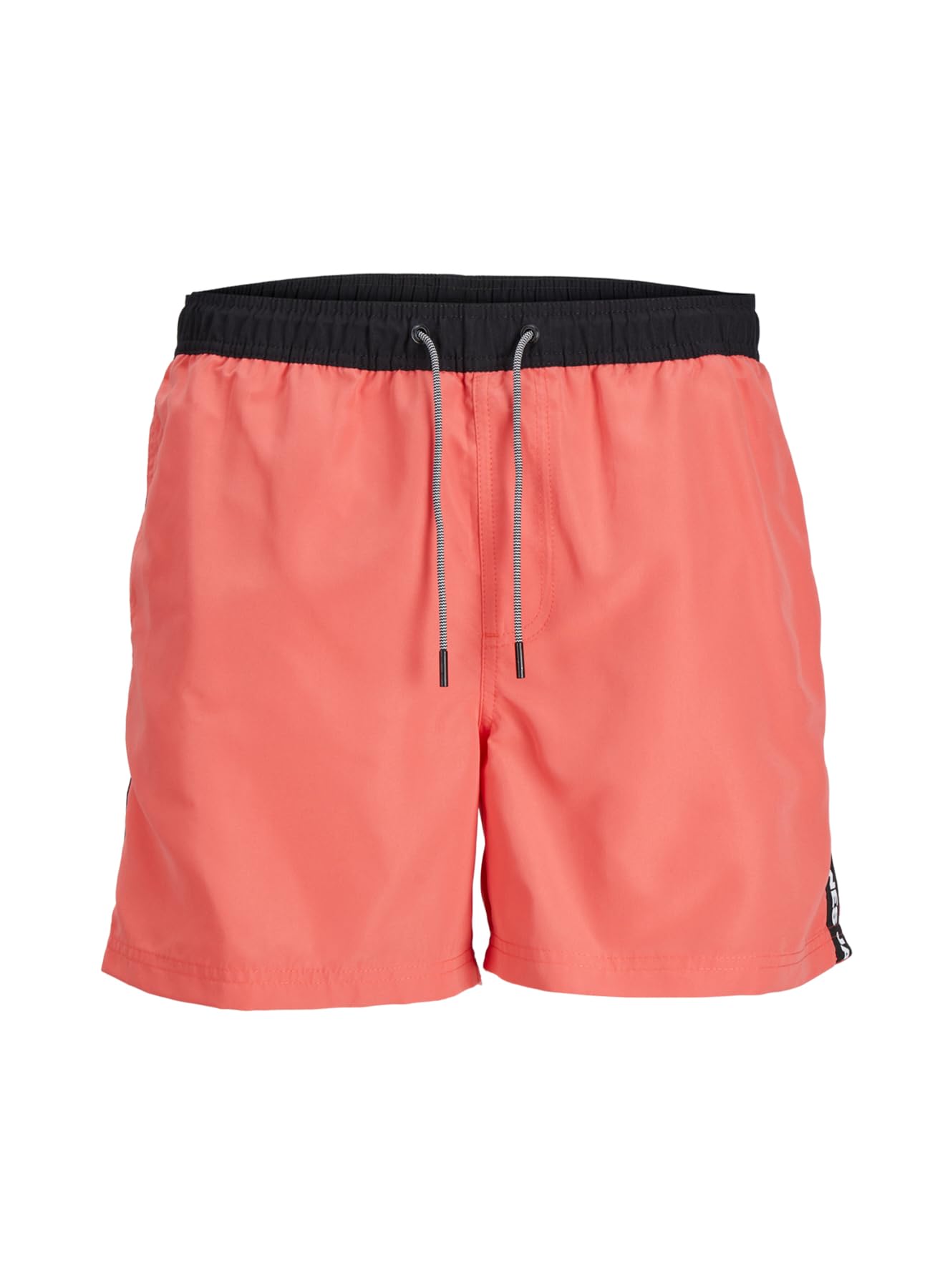 Jack & Jones Men's Hot Coral Fiji Tape Swim Shorts Xl