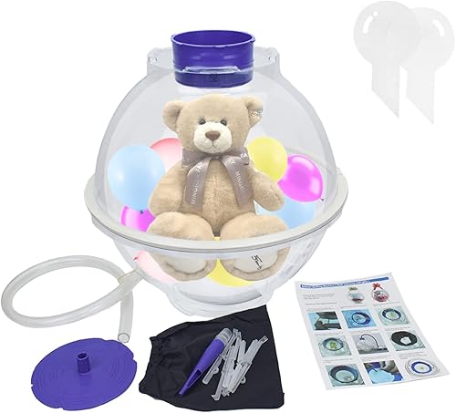 Máquina de llenado de globos, máquina de envolver regalos de 18.1 pulgadas, adecuada para herramientas de llenado para muñecas de oso y muñecas,