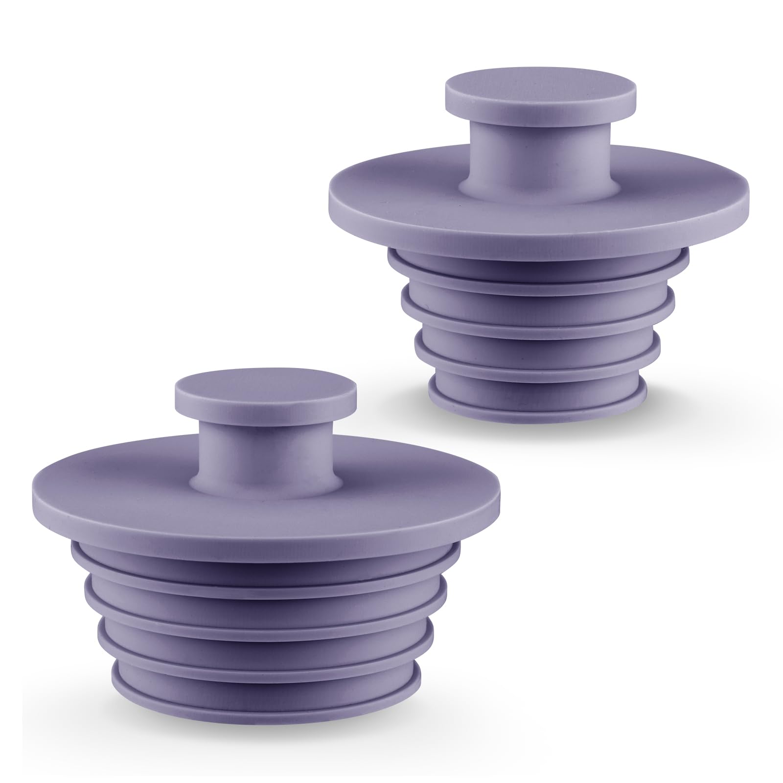 Aluvor Universal Bathtub Stopper 2pcs Tub Plug Bathroom Shower Drain Plug Silicone Bathtub Drain Plug Tub Drain Stopper Washbasin Stopper