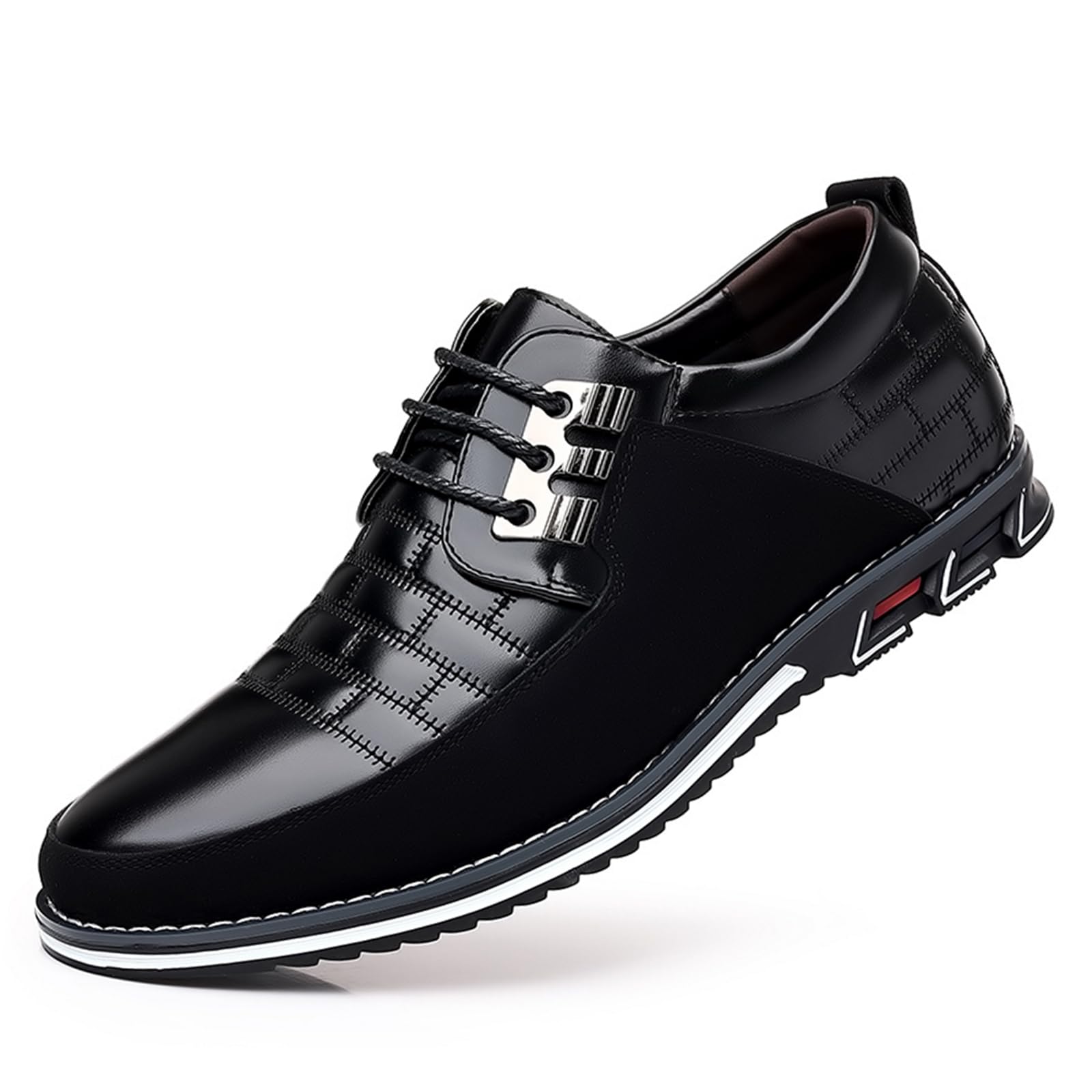 Mens Dress Shoes Fashion Business Casual Shoes Flats Sneakers Lace-up Formal Walking Shoes Wedding Shoes for Male