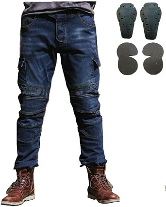 Toach Men Motorcycle Riding Pants Denim 