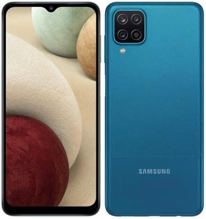 Samsung Galaxy A12 (32GB, 3GB) 6.5" HD+, Quad Camera, 5000mAh Battery, Global 4G Volte (AT&T Unlocked for T-Mobile, Verizon, Metro) A125U (Blue)