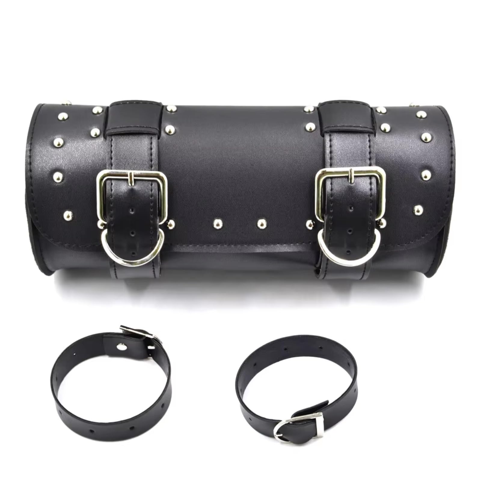 Compatibile Con Chopper Per Bobber Per Cruiser 1 Pz Borsa Per Attrezzi Moto Forcella A Forma Di Botte Manubrio Laterale Per Sacche Moto(B)