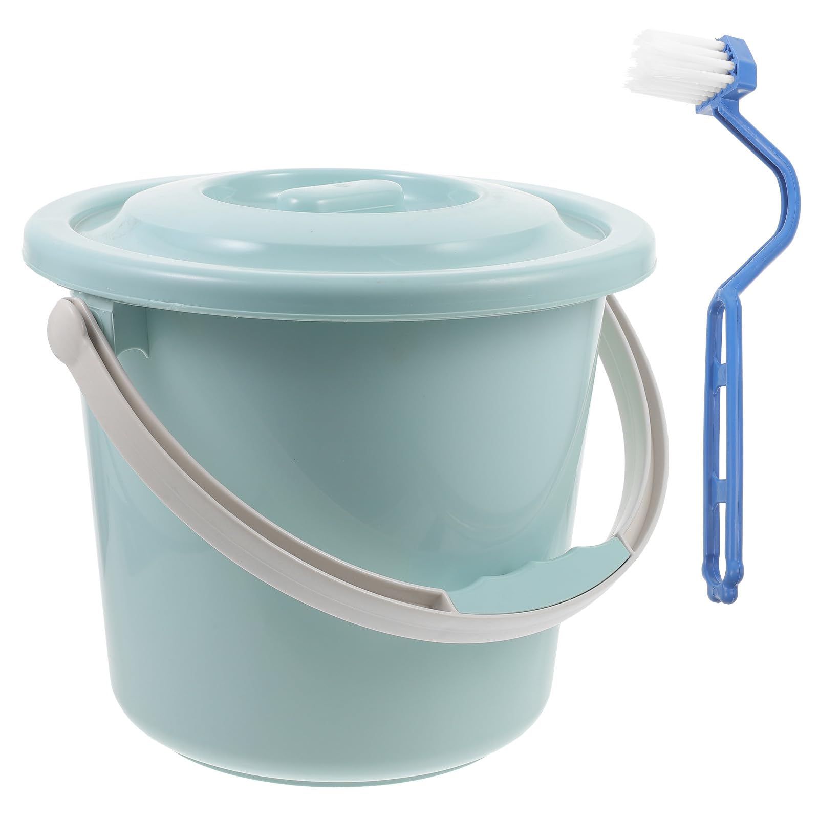Gatuida Vaso da Notte Portatile Coperchio e Manico, Secchio per Urina 8l in Plastica Resistente, Vasino Antiscivolo per Adulti, Donne Incinte e Anziani, Ausilio per Uso Domestico