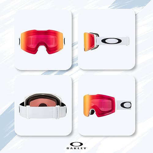 Miniatura 2 de Oakley Fall Line - Gafas de esquí grandes y medianas para hombres y mujeres, OO7099, OO7103 + kit de cuidado de diseñador iWear
