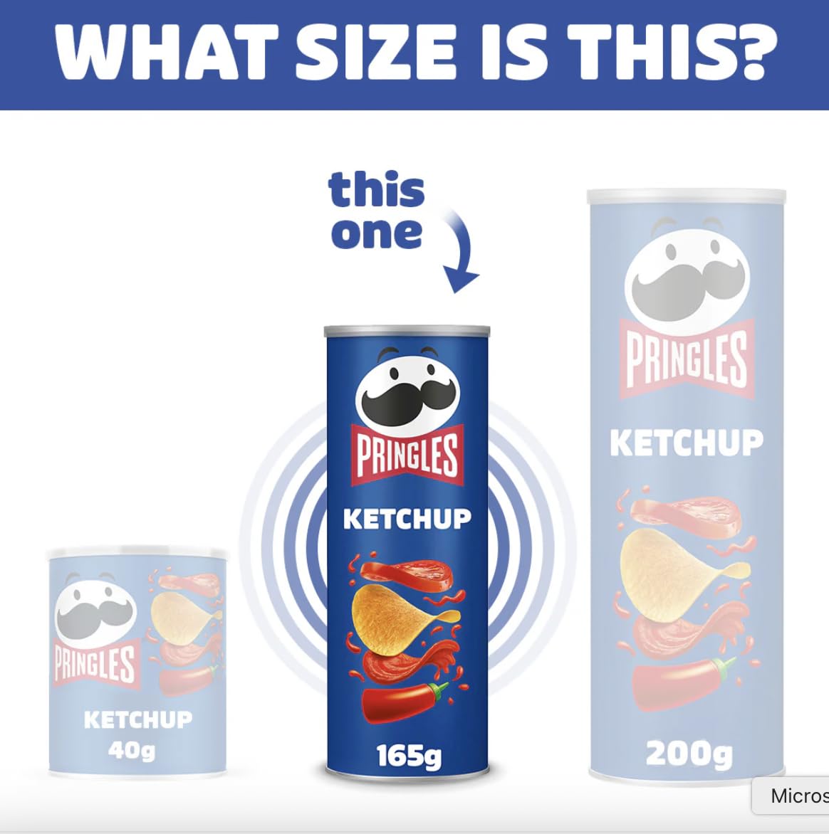 Pringles Ketchup (8 x 165 g) – der unwiderstehliche Snack-Klassiker in der praktischen Dose – knackige Chips mit Ketchup-Geschmack – Pop. Play. Eat.