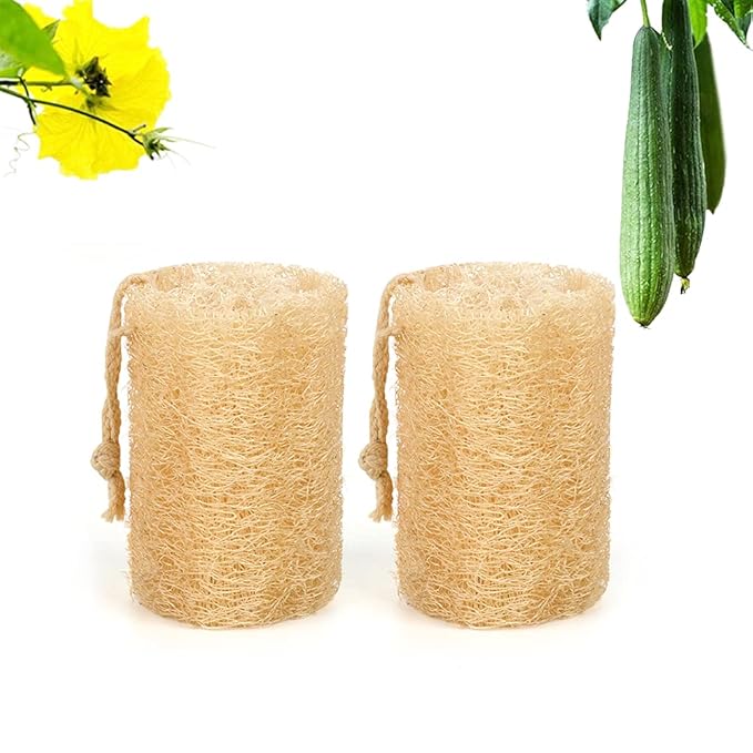 Natural Loofahs Loofa，Sponge Organic Exfoliating Luffa Real Body Scrubbers Skin Face
