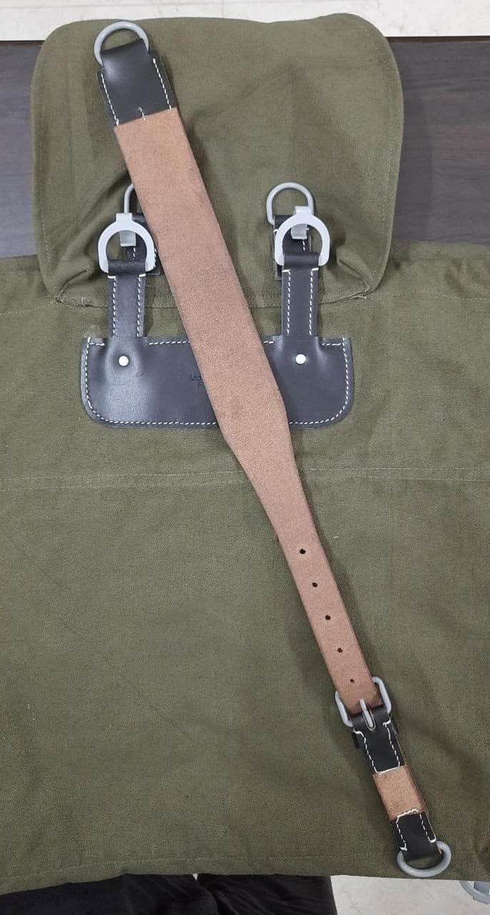 warreplica Deutscher Gebirgsjäger-Rucksack M31 der Wehrmacht aus dem 2. Weltkrieg/Modell 1941, OD-Grün, Reproduktion