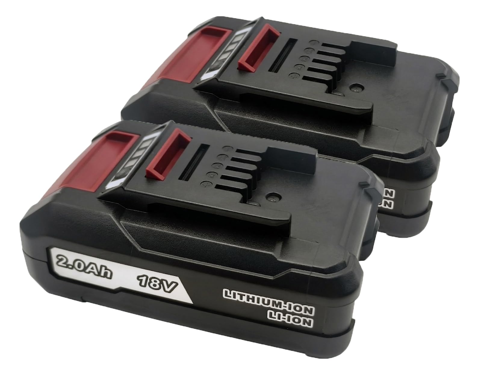 2 batterie EH1820 18 V 2,0 Ah agli ioni di litio compatibili con utensili a batteria Einhell serie Power X-Change da 18 V, batteria ricaricabile da 36 Wh con indicatore di carica LED a 3 livelli