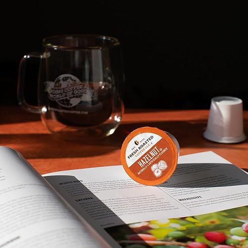 Miniatura 546 de Fresh Roasted Coffee, Peaberry de Tanzania, tostado ligero, Kosher, compatible con K-Cup, 24 cápsulas