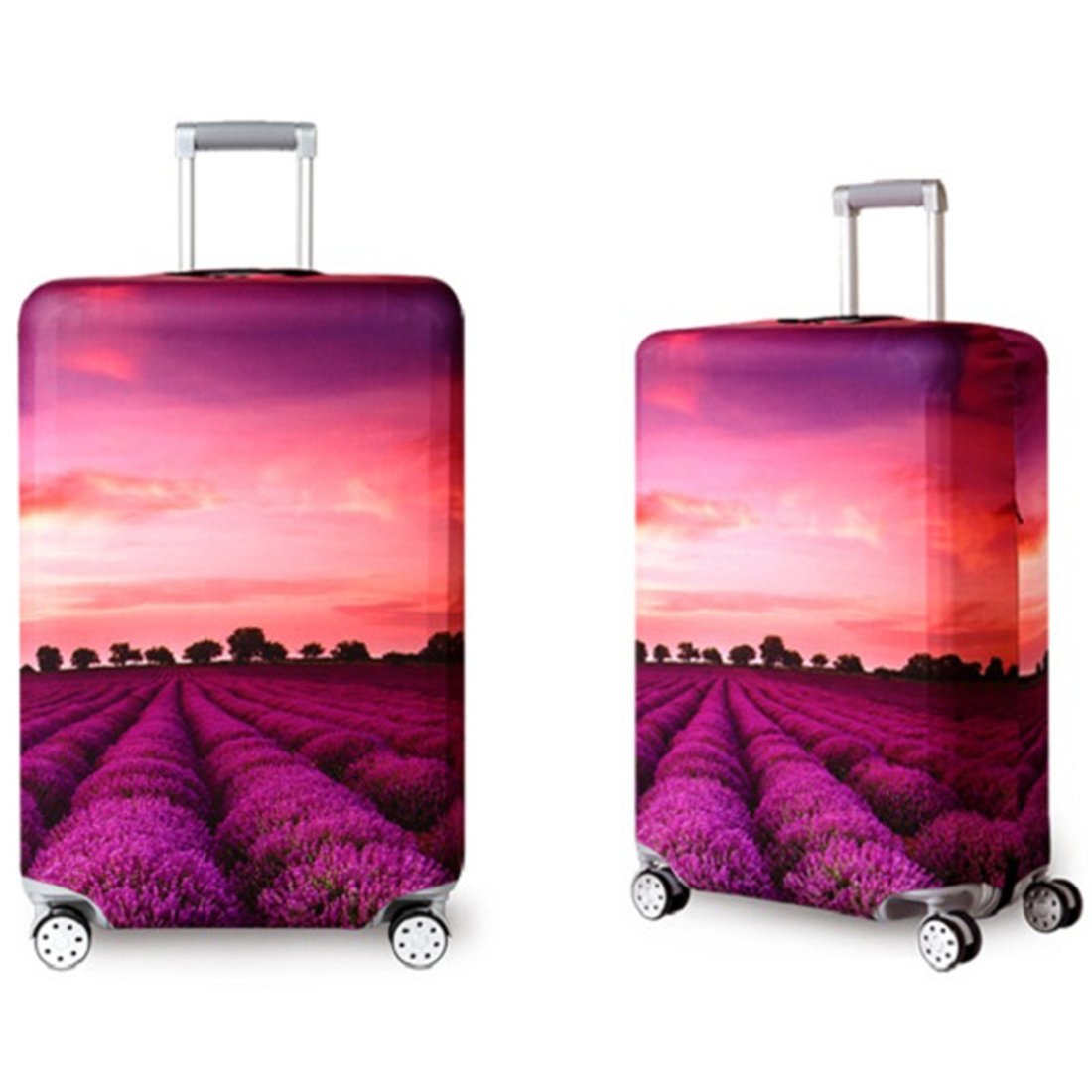 Elastisch Reise Kofferschutzhülle Abdeckung Waschbar Kofferhülle Schutz Bezug Luggage Cover für 18-32 Zoll Koffer