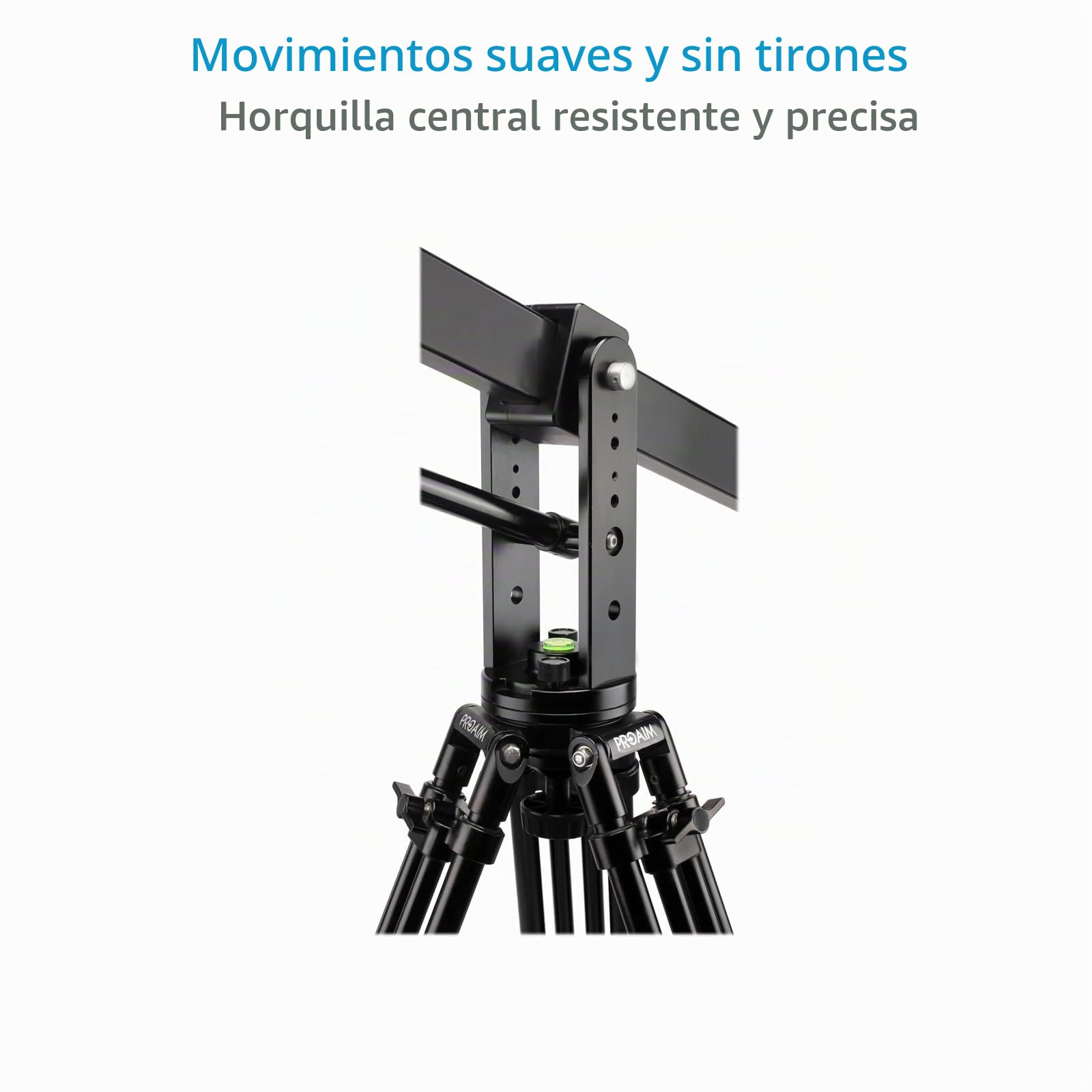 Grúa Jib Proaim Wave-2 de 10 pies para cámaras DSLR | Soporta hasta 25 kg, incluye base de 100 mm con adaptador de 75 mm y compatible con gimbals y cabezales pan-tilt.