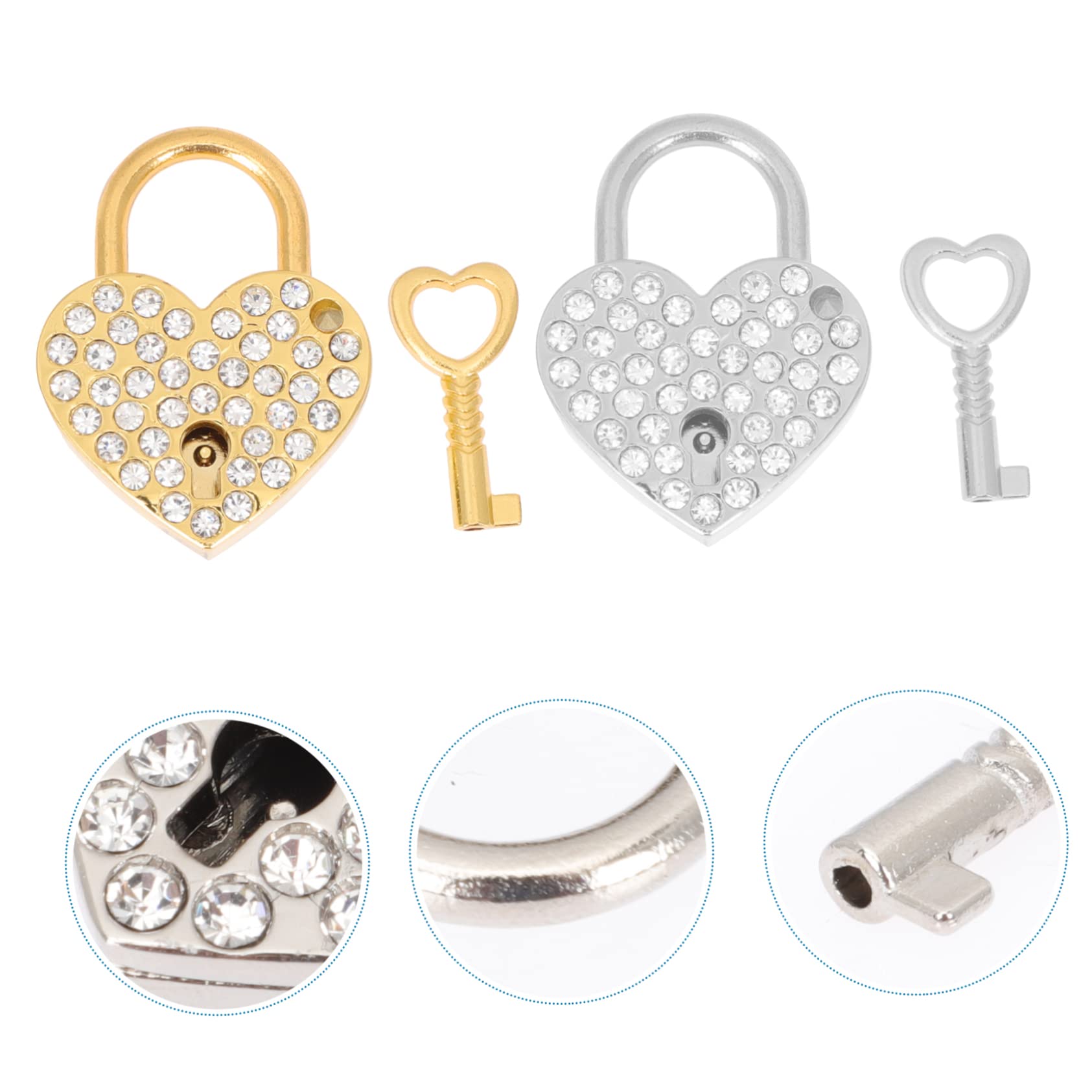 10sätze Herzförmige Vorhängeschlösser Im Set Mit Glitzerdesign Reisefreundliche Liebesschlösser Für Zu Valentinstag Und Romantische Anlässe