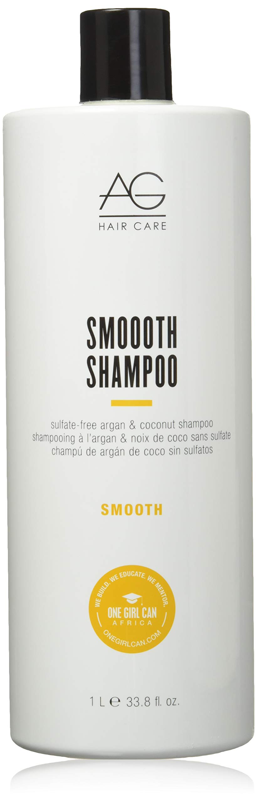 AG Care Smooth Sulfate-Free Argan & Coconut Shampoo, 33.8 Fl Oz