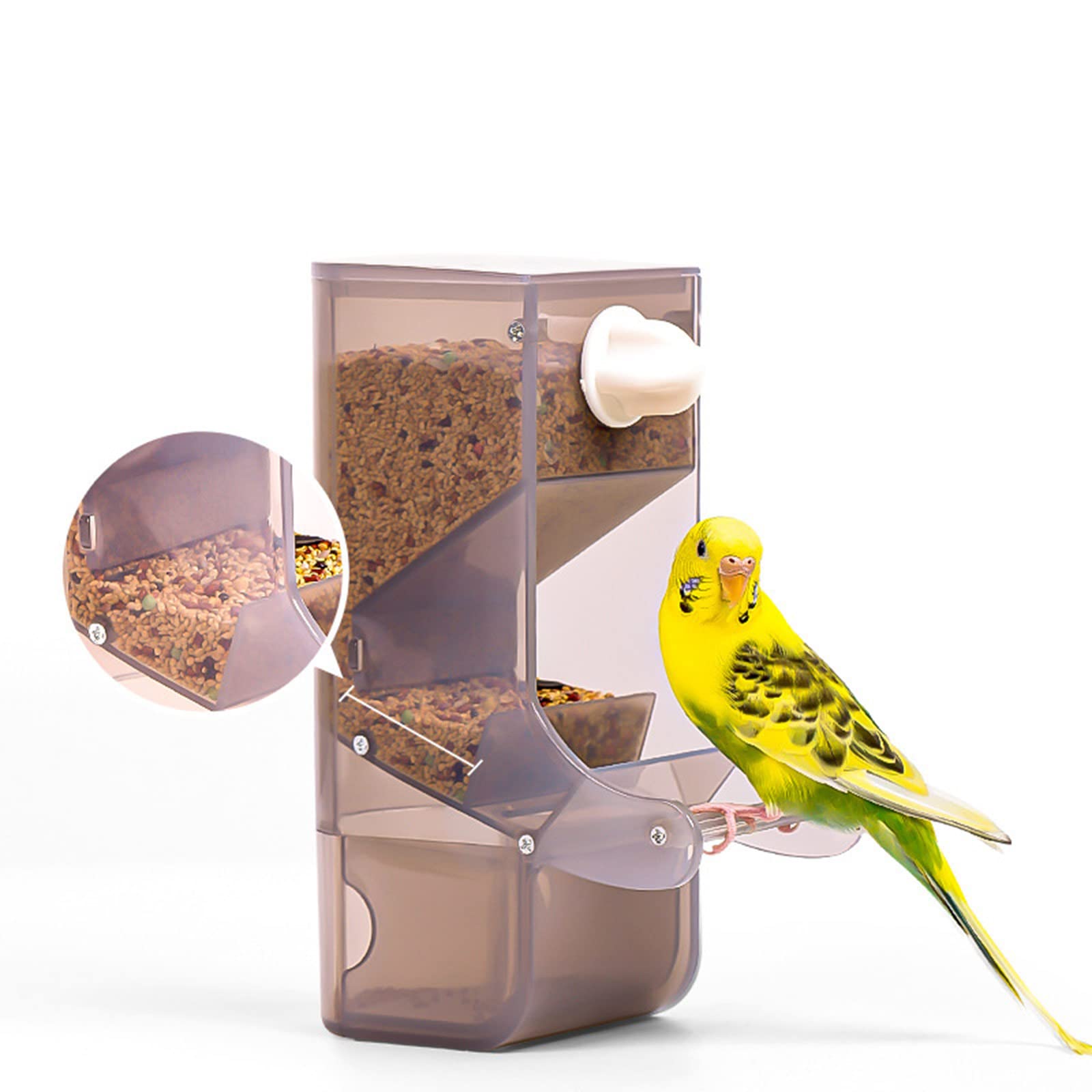 Comedero automático para pájaros, bandeja recogedora B