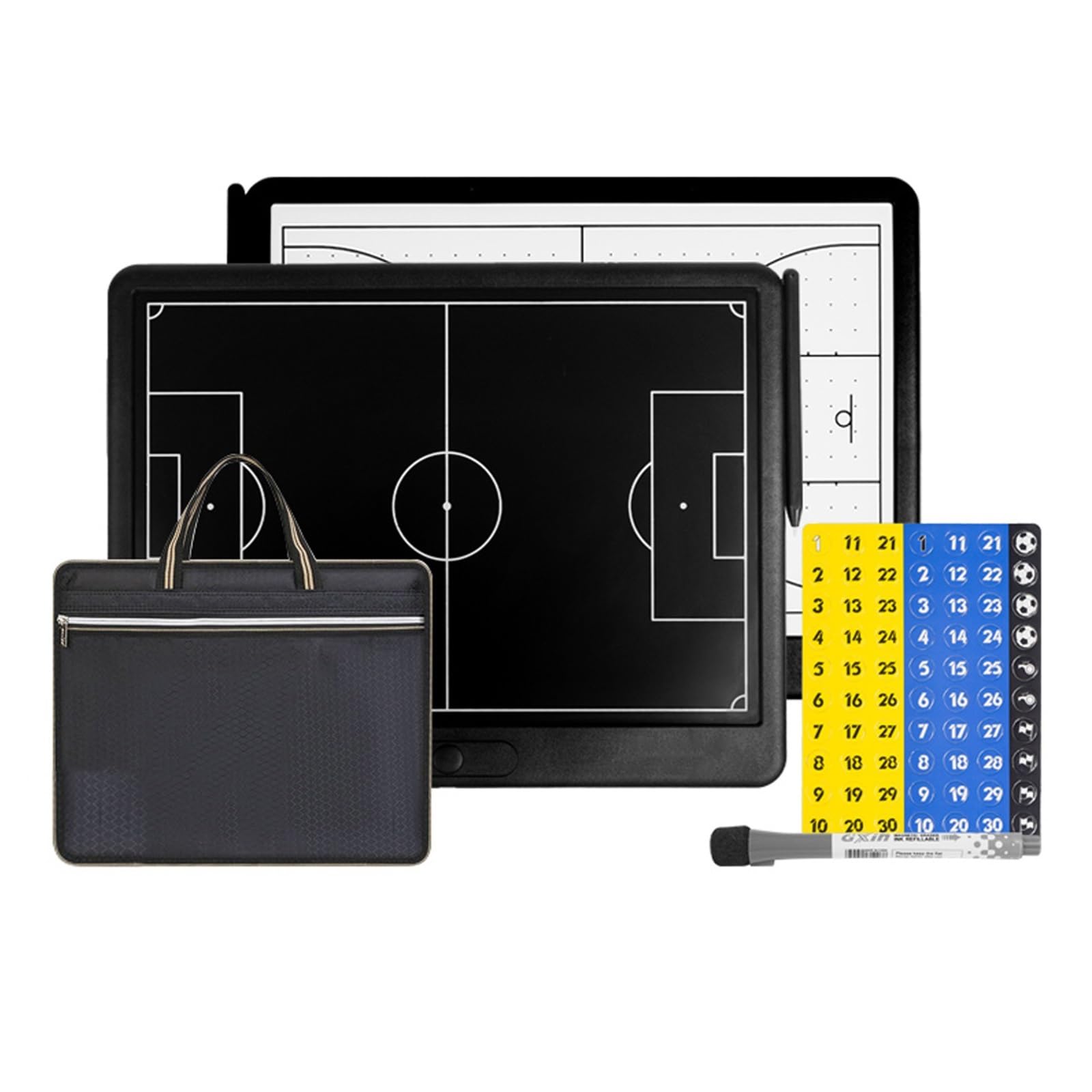 Magnetyczna Elektroniczna Tablica Szkoleniowa LCD 13,3 Cala, Zestaw Taktycznego Wyposażenia do Koszykówki, Kompletne Akcesoria, Dwustronne Zastosowanie, do Nauczania I Treningu