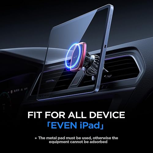 Miniatura 10 de LISEN Soporte magnético para teléfono de automóvil, fácil de instalar Soporte para teléfono de automóvil 6 imanes fuertes Soporte para teléfono