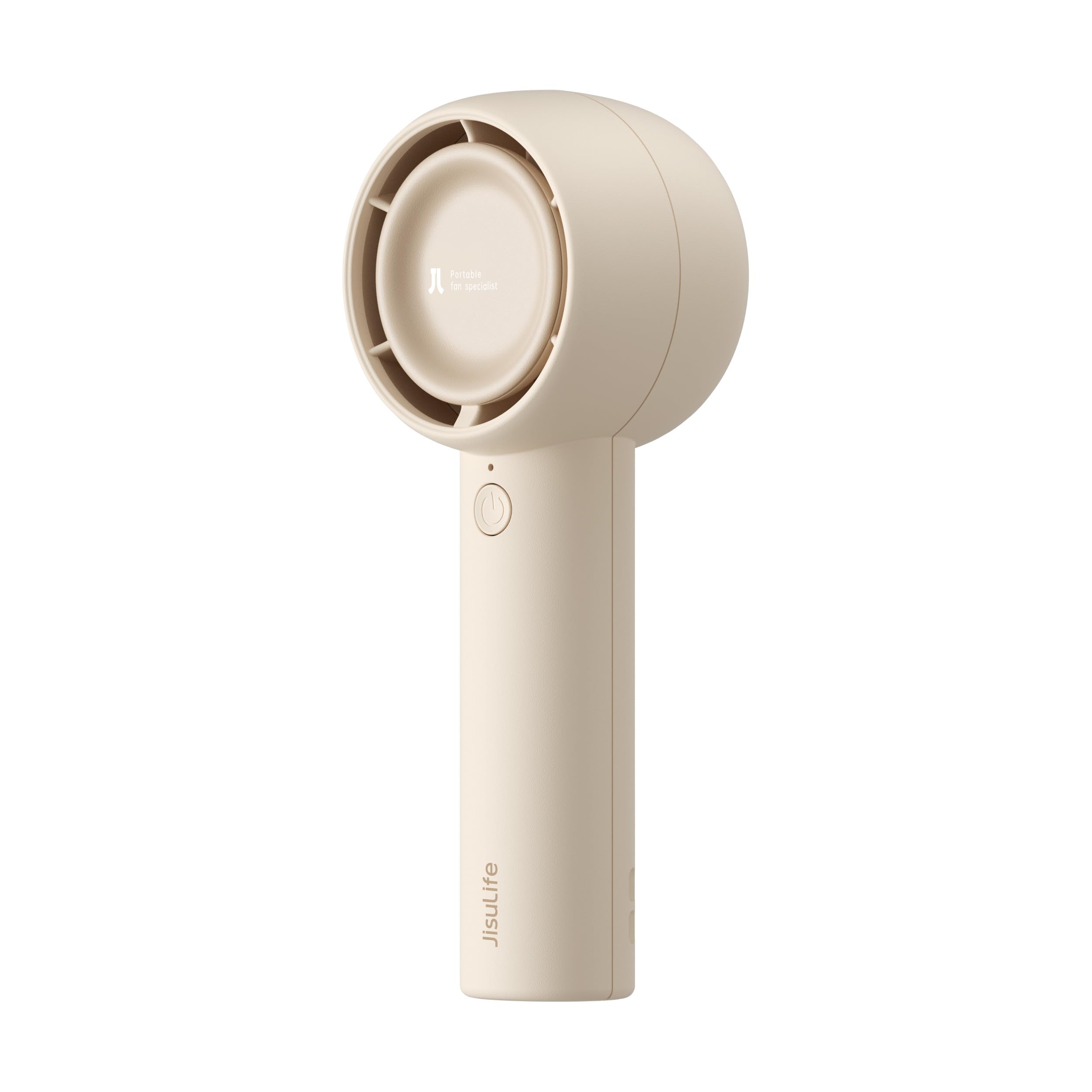 JISULIFE Mini Portable Fan-Bladeless Safe Design, Powerful Turbo Handheld Fan with 5 Speeds, 16Hrs Max Cooling Time,USB Rechargeable, Small Pocket for Travel/Lash, Gifts For Girls/Women