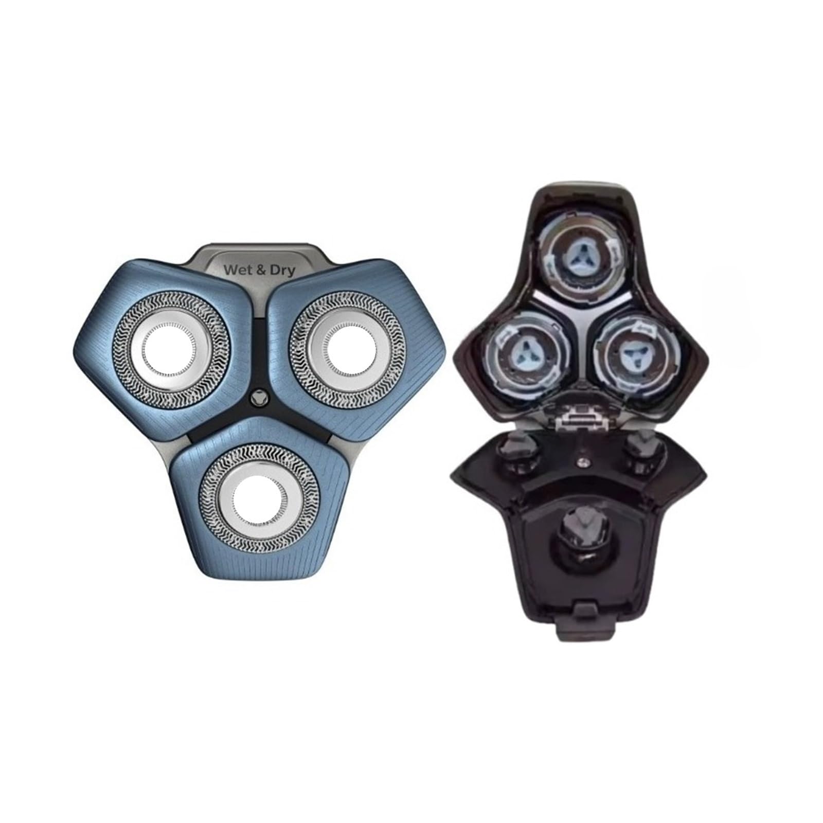 1 testina di ricambio for rasoio con lama di rasoio, compatibile for Philips, serie 5000 7000 S7732 S7735 S7731 S7910 S8050 S9932 S9935 S9936 S7888(Blue-SH71-1PCS)