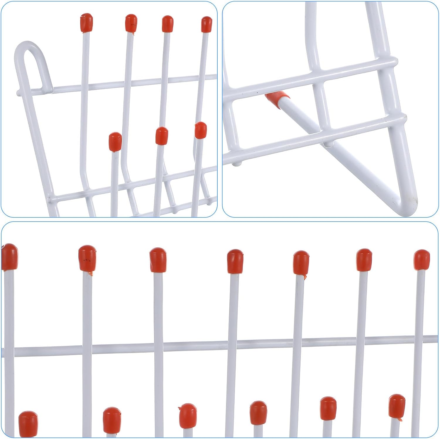 Lab Glassware Drying Rack Metal Test Tube Holder for Laboratory Draining and Organizing Chemistry Lab Equipment Stand with Easy Installation and Efficient Workspace Management