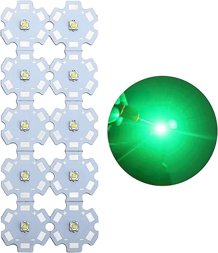 10Pack 3W Verde Led Chip Bead con AL Base PCB para Espejo Bola Pinspot Luz disponible en Yaxa Costa Rica