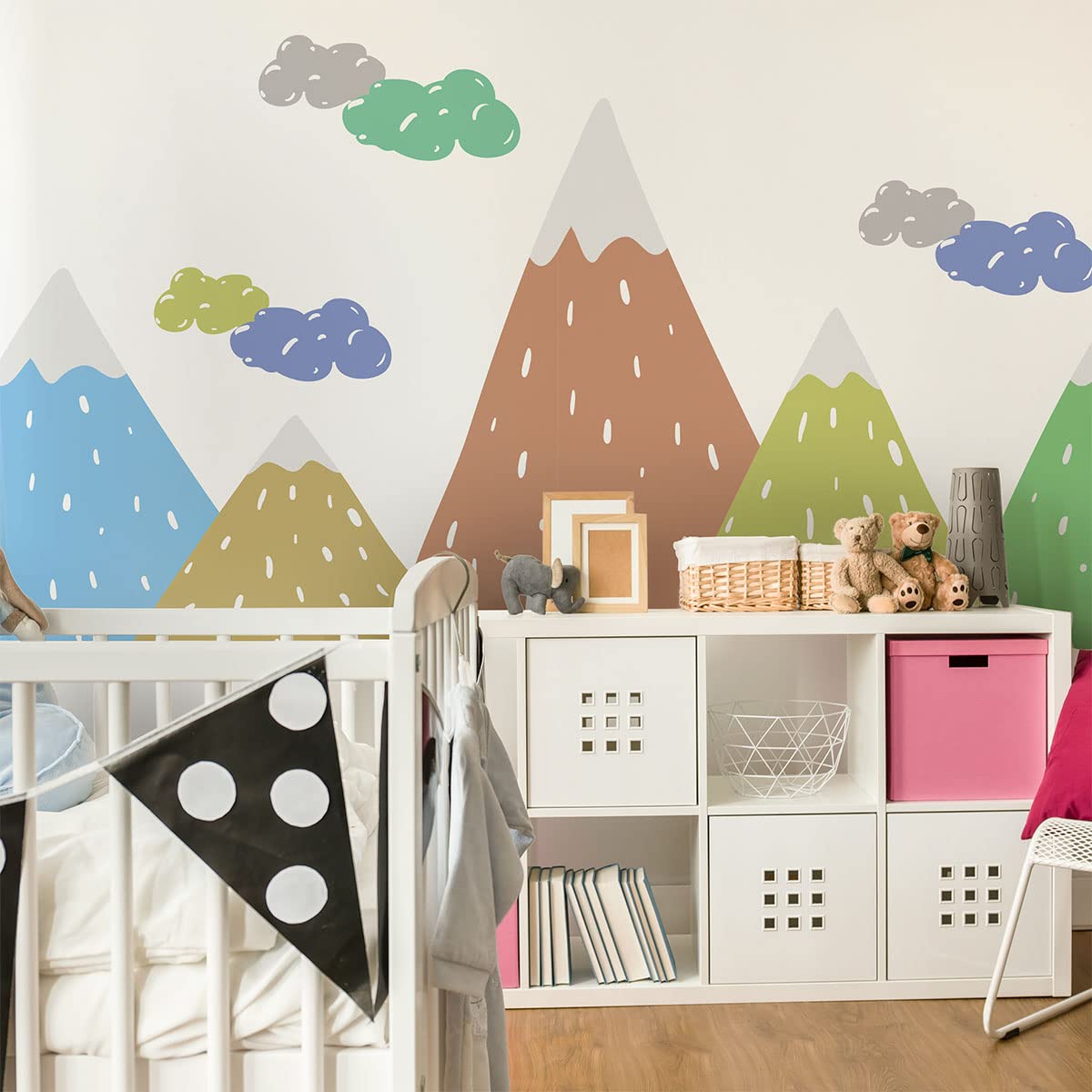 Ambiance - Pegatinas de pared para niños, decoración de habitación de bebé, adhesivo de pared gigante | Dipaka – 90 x 135 cm