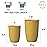 Wheat Straw Cups 6 PCS Good Alternative to Plastic Reusable Cups 12 oz Unbreakable Drinking Cup Reusable Dishwasher Safe Water Plastic Glasses Yellow