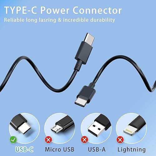 Miniatura 3 de Cargador USB C de 65 W y 60 W para laptop compatible con Dell Chromebook 3100 3300 3380 3400 3500 5190 5300 5400 7200 7300 XPS y Latitude 5000