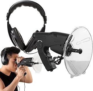 Parabolic Microphone Bird Monocular,Parabolic Microphone Bionic Ear for Range Listening Device, Bionic Outdoor Bird Listening Device