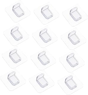 Uonlytech 12pcs Shelf Support Nail Plastic Shelving Glass Shelf Clear Stand Cabinet Shelf Pegs Plastic Shelf Support Pegs Plastic Support Shelf Bracket Adhesive Peg Acrylic Shelf Holders