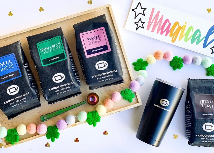 Miniatura 3 de Coffee Beanery - Pastel de queso crema irlandés  Café en grano entero con sabor de 12 onzas  Café arábica 100% especial en grano entero  Café