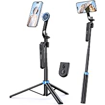 UBeesize 72 Auto Face Tracking Tripod for iPhone, MagSafe Selfie Stick with Remote, 360 Magnetic Phone Stand with Gesture Control for TikTok, Live Stream & Vlogging