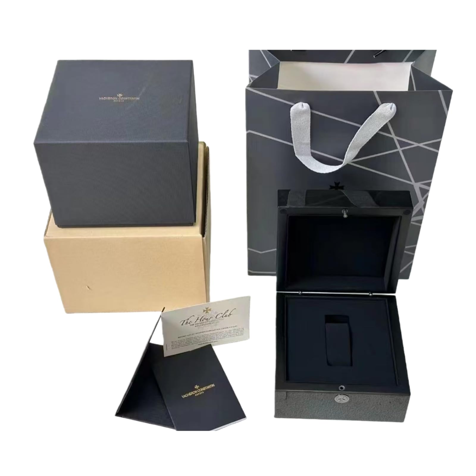 Bauletto Conservazione Orologi Legno Massello Robusto Peso 1.5kg Custodia Guscio Rigido Supporto per Vacheron Constantin Patrimony