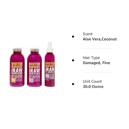 Miniatura 5 de Real Raw Kit de champú, acondicionador y tratamiento sin enjuague de biotina