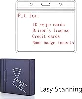 Vista 7 de Soporte para tarjeta de identificación en horizontal con cierre e impermeable.