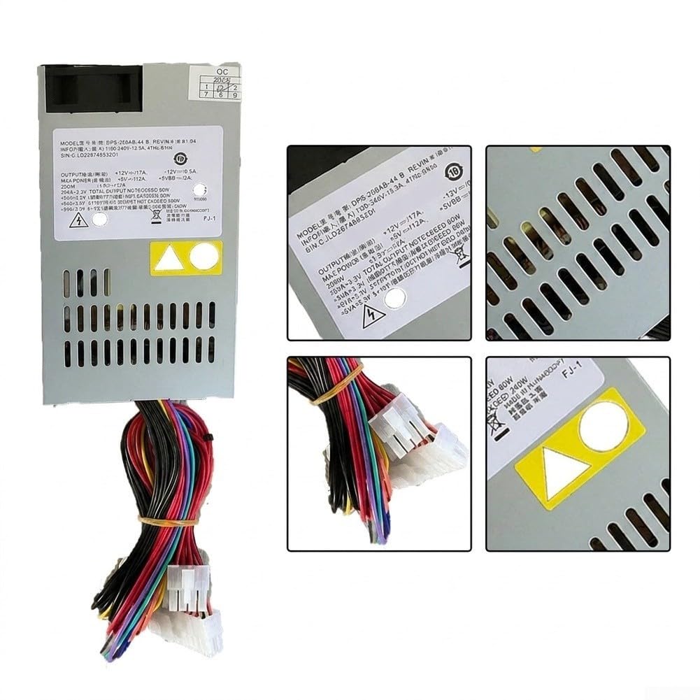 Srebrny metalowy zasilacz 250 W DPS-250AB-44B jednostka zamienna