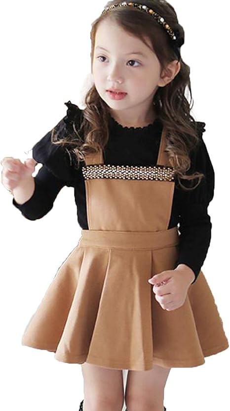 Amazon グリット Glito キッズ ワンピース 胸元 ビジュー ワンピース チュールスカート ジャンスカ ティアードリボン黒ジャンパースカート 韓国子供服 110 1 130 140 140 ベージュ オリジナルメッセージカードセット ワンピース チュニック 通販
