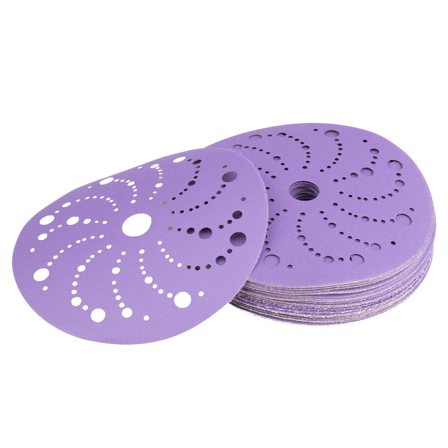 FASTPLUS 150mm Sanding Discs,25PCS Ceramic Orbital Sander Discs