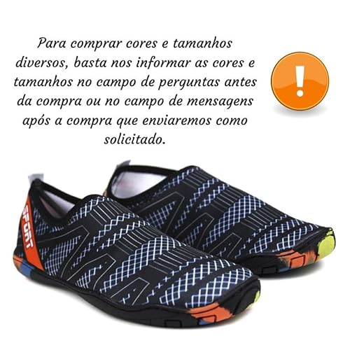 Sapatilha Nautica aquatica Unissex Neoprene Terra agua Cor:Cinza;Tamanho:37/38