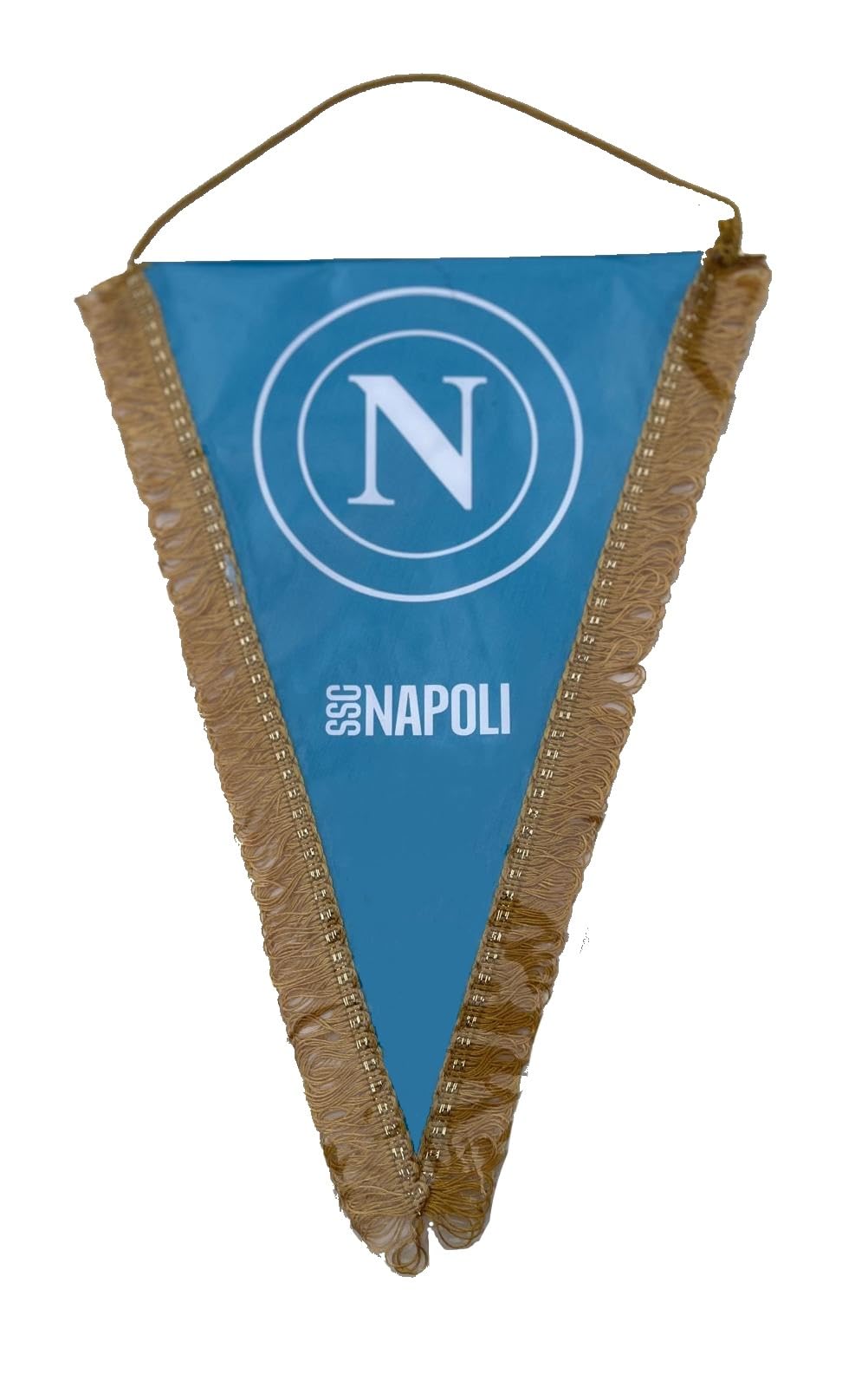 Gagliardetto Napoli Ufficiale misura cm. 20 x 28 medio Triangolare GAGNA20X28AZ1202