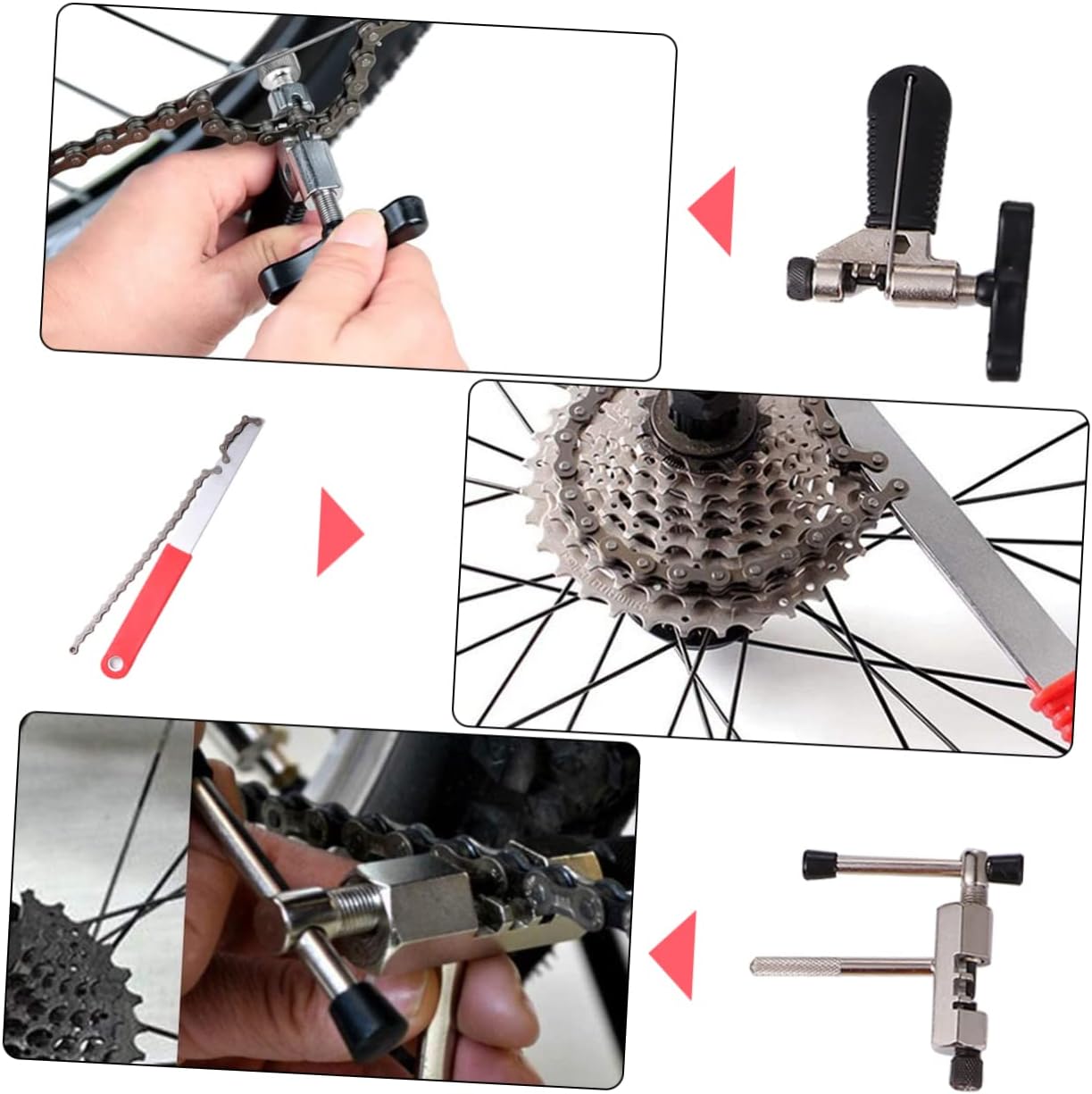 in-one Bicycle Repair Tool Kit Includes Crank Extractor Freewheel Remover Bottom Bracket Remover and More for Easy Maintenance